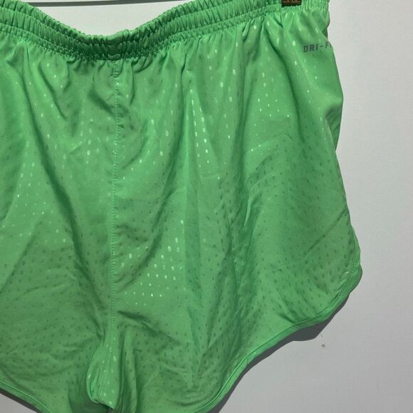 Nike Women's Green Dri-Fit Polka Dot Drawstring Athletic Shorts Size Large NWT - Picture 4 of 10